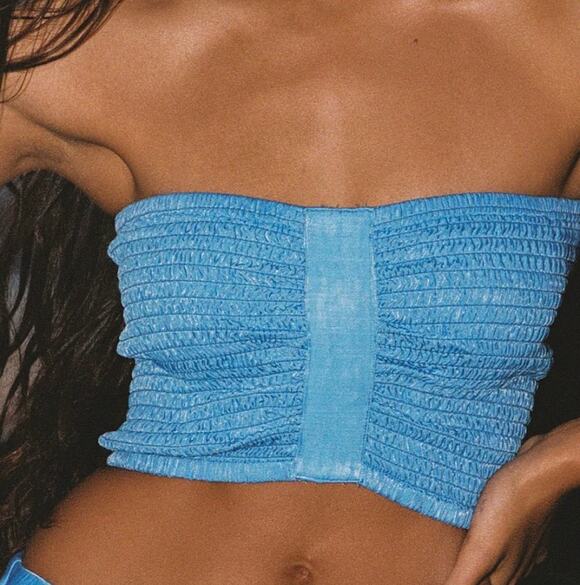 L Space Tops - New L space revolve summer feels tube top blue sz XL